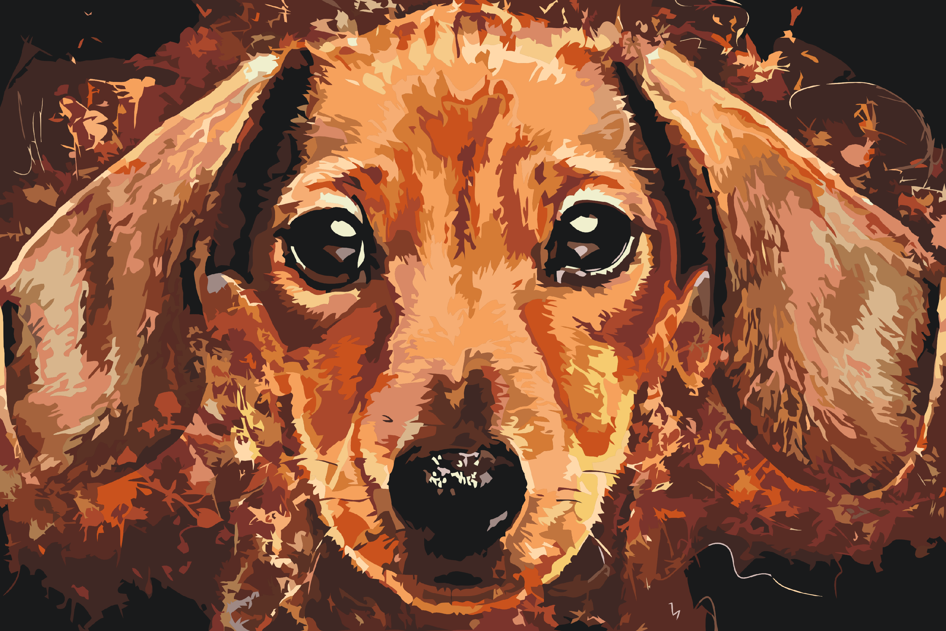 Paint by Number - Dachshund head