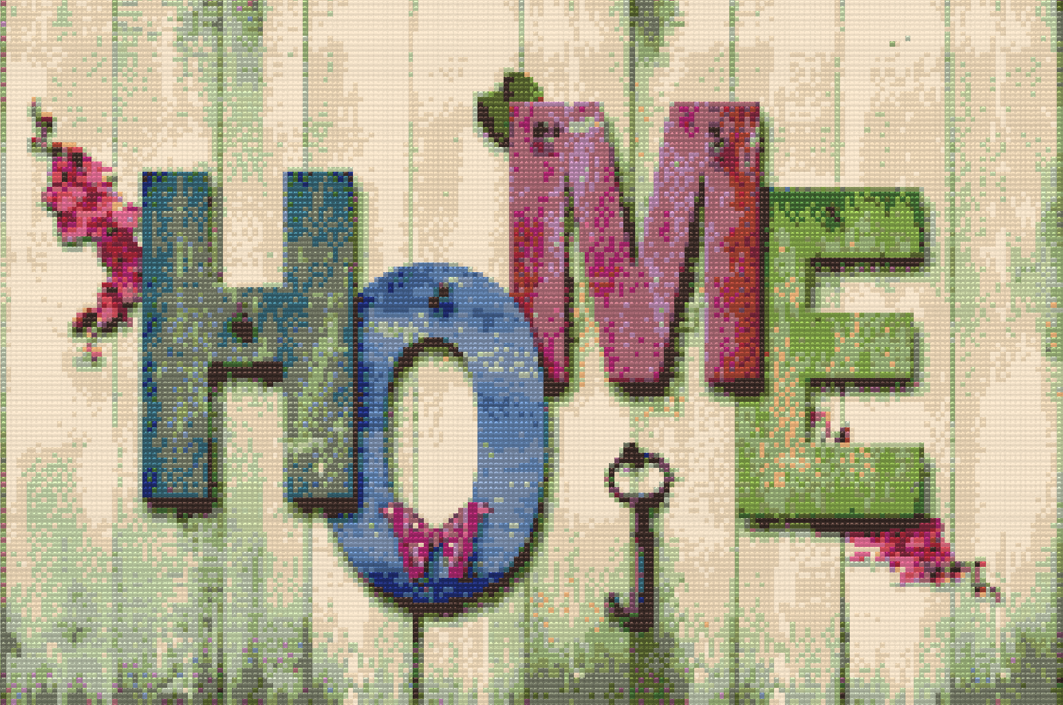 Diamond Painting - Home Sign