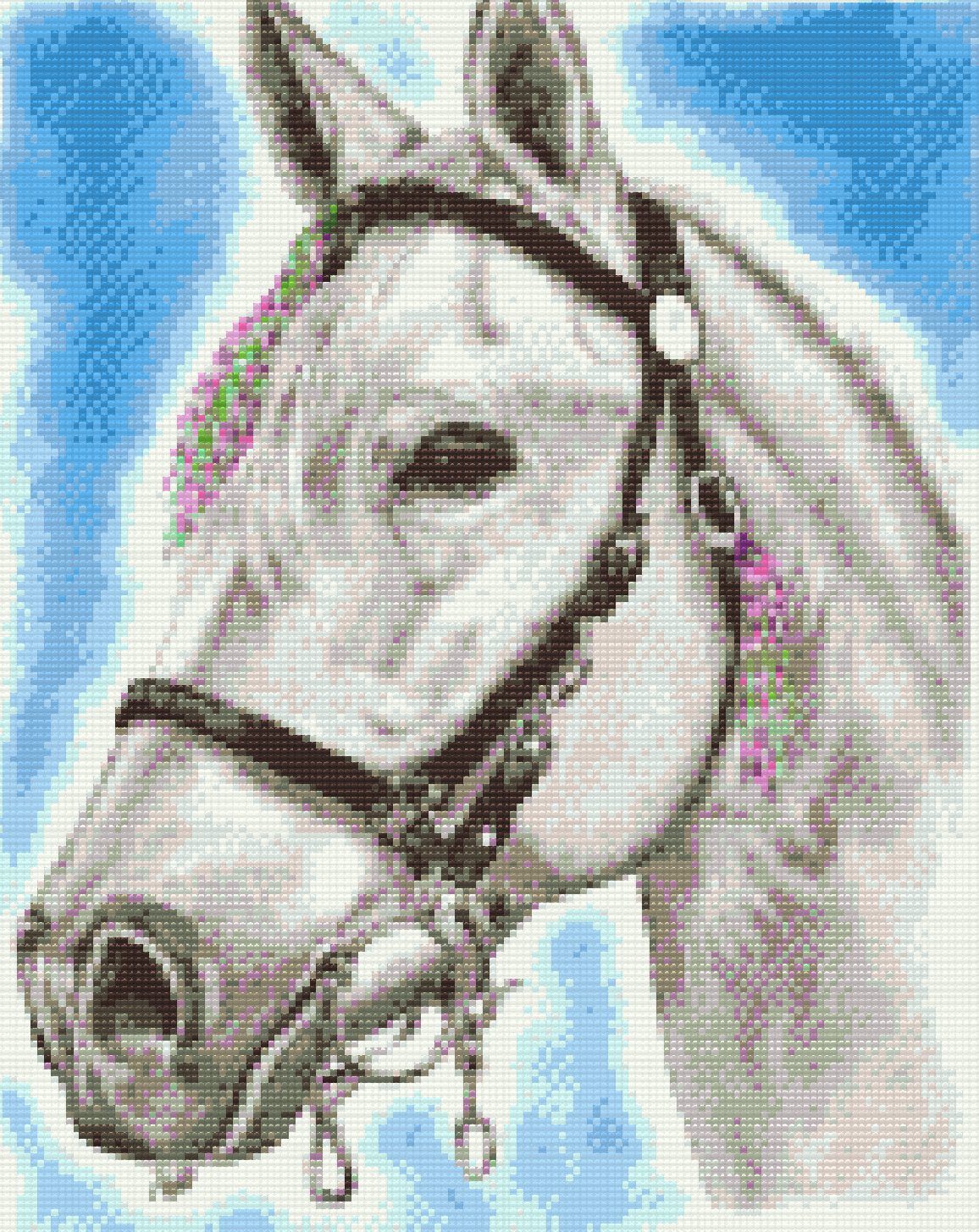 Diamond Painting - White Horse