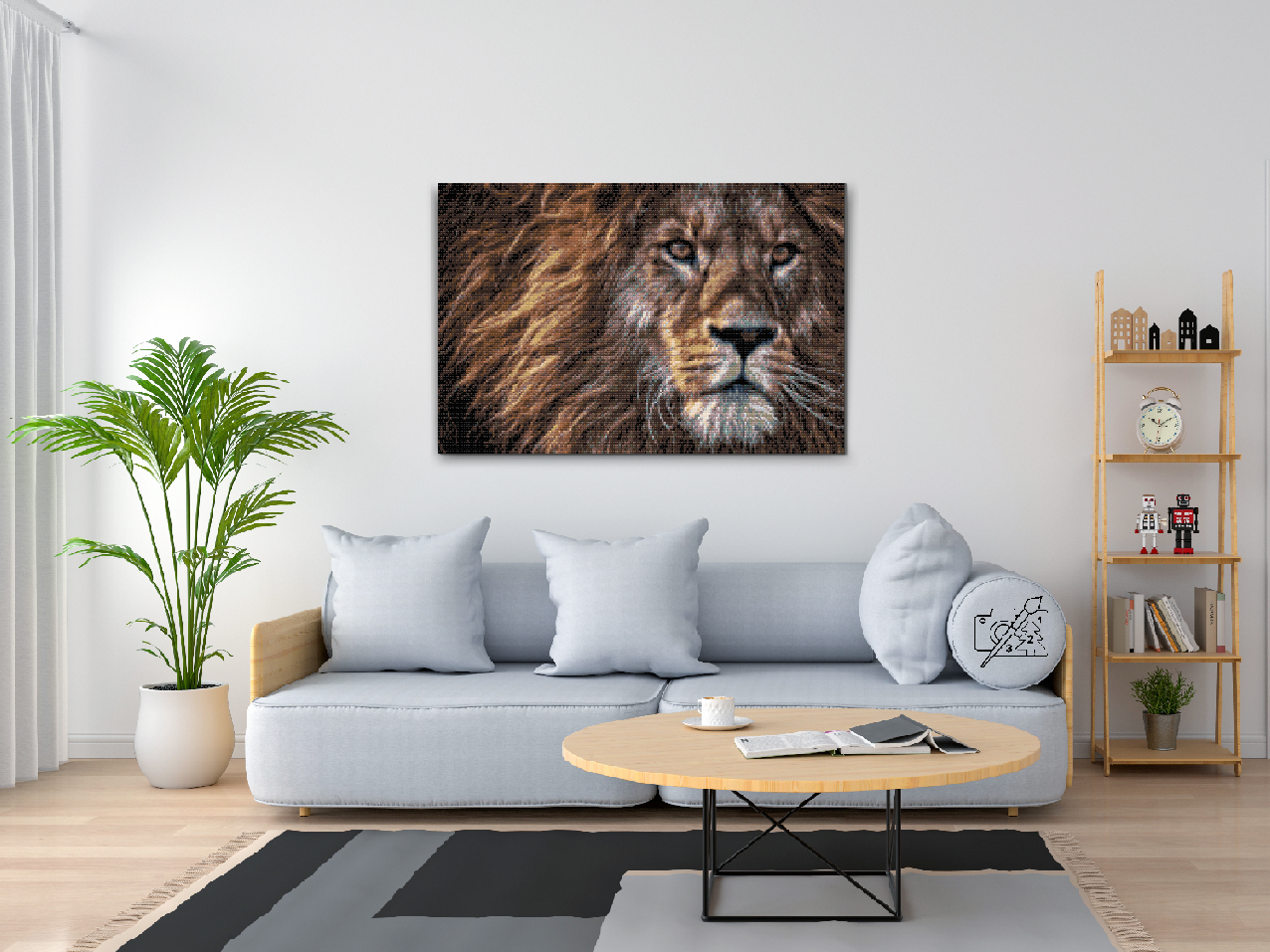 Diamond Painting - Predatory Look of a Lion