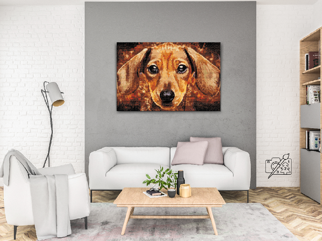 Diamond Painting - Dachshund head