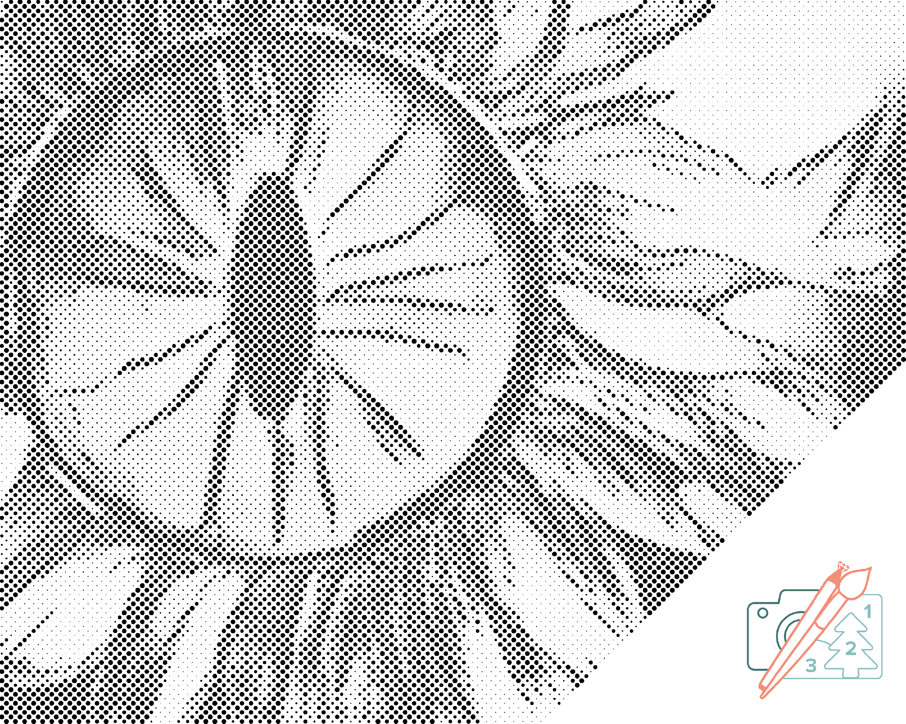 Dotting points - Abstract Flower
