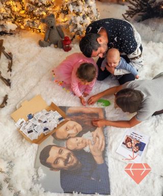 Discover Diamond Painting as a Family! A family indulges in love and joy through diamond painting together. Experience it...